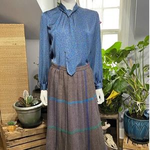 Vintage Tie Neck Blouse